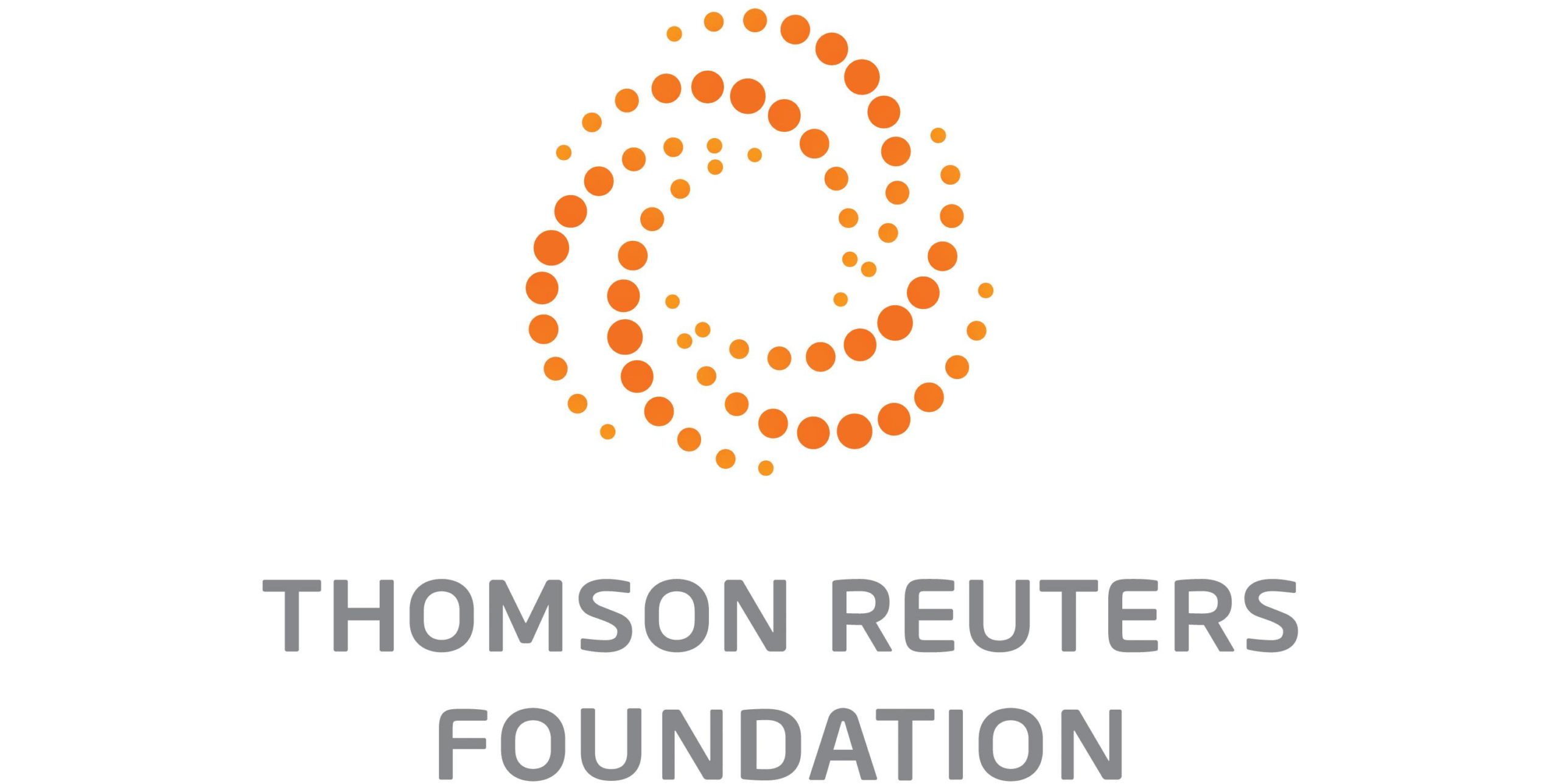 Encompass HK LGBTQ Gay Lesbians Hong Kong HK Mentorship LGBTQ+ Diversity Inclusion Sustainability Sustainable SDGs Sustainable Development Goals SDG Game Responsible Consumption Workshops Belonging D&I DEI The image shows the Thomson Reuters Foundation logo, featuring orange dots forming a circular swirl above the words THOMSON REUTERS FOUNDATION in gray capital letters on a white background, symbolizing its commitment to DEI initiatives.